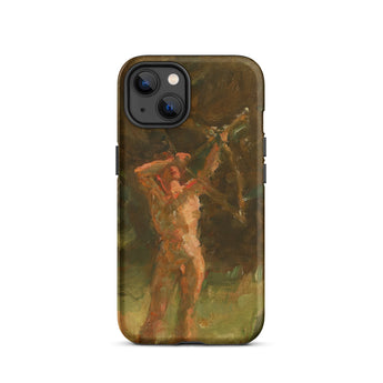 The Shooter - Julius Paulsen Iphone Case, 13 / Matte, Brown Iphone Case Painting Nude Archer