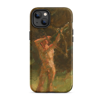 The Shooter - Julius Paulsen Iphone Case, 14 Plus / Matte, Iphone 13 Case Vintage Golf Scene Design