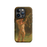 The Shooter - Julius Paulsen Iphone Case, 15 Pro / Matte, Brown Iphone Case Painted Nude Male Archer