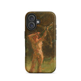 The Shooter - Julius Paulsen Iphone Case, 16 / Matte, Smartphone Hard Case Painting Nude Man Bow Arrow