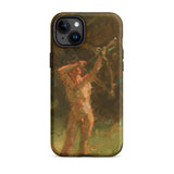 The Shooter - Julius Paulsen Phone Case Iphone 15 Plus / Matte Iphone Case Painting Nude Male Archer Julius Paulsen’s, Paulsen Case, Figure
