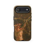 The Shooter - Julius Paulsen Phone Case Iphone 17 Air / Matte Brown Phone Case Artistic Design Woman Green Dress Julius Paulsen’s, Paulsen