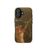 The Shooter - Julius Paulsen Phone Case Iphone 17 / Matte Olive Green Phone Case Abstract Design Woman Tree Julius Paulsen’s, Paulsen