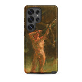 The Shooter - Julius Paulsen Phone Case Samsung Galaxy S25 Ultra / Matte Phone Case Painted Depiction Muscular Figure Warm Earth Julius