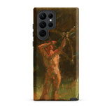 The Shooter - Julius Paulsen Samsung Case, Galaxy S22 Ultra / Matte, Smartphone Case Oil Painting Male Archer