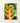 Vibrant Orange Yellow Heliconia Flower Printed Rectangular Canvas Lobster Claw, Captivating Art