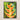 Showstopper - Heliconia Lobster Claw Framed Canvas, Vibrant Orange Yellow Heliconia Flower Pointed Bracts Green