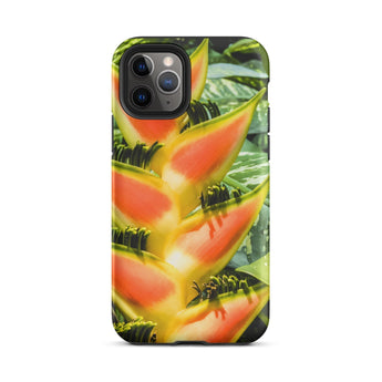 Showstopper - Heliconia Lobster Claw Iphone Case 11 Pro / Matte Floral Patterned Phone Case Heliconia Lobster Claw, Claw Flower, Flower
