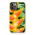 Showstopper - Heliconia Lobster Claw Iphone Case, 11 Pro / Matte, Vibrant Tropical Flower Phone Case Heliconia Lobster Claw