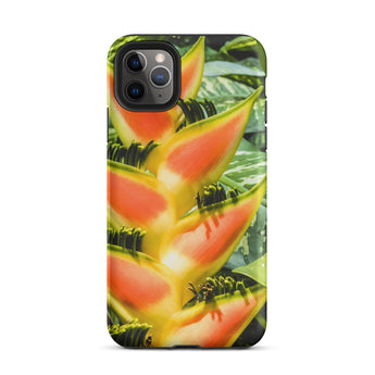 Showstopper - Heliconia Lobster Claw Iphone Case, 11 Pro Max / Matte, Floral Patterned Phone Case