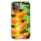 Showstopper - Heliconia Lobster Claw Iphone Case, 11 Pro Max / Matte, Tropical Flower Phone Case Vibrant Heliconia Lobster Claw