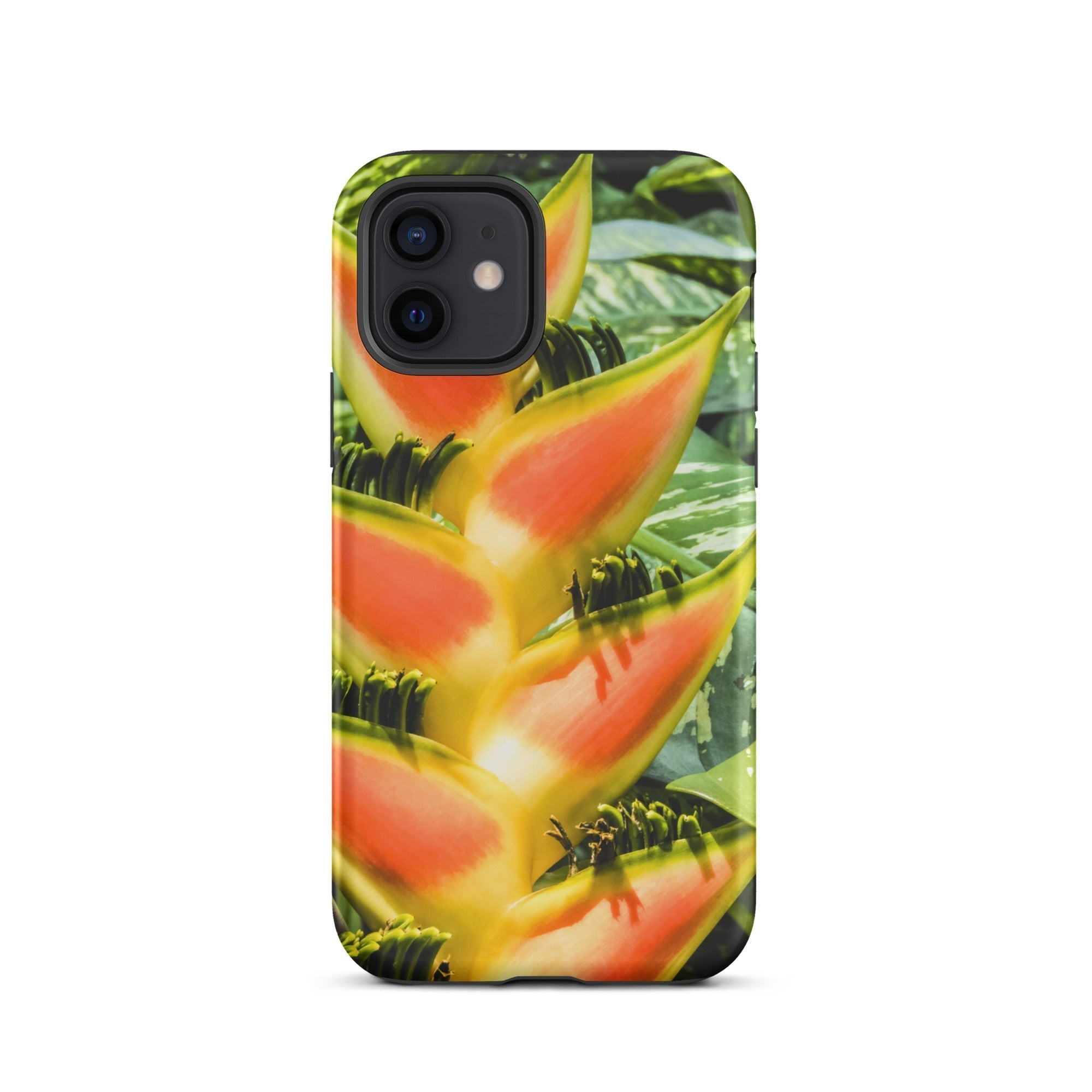 Showstopper Heliconia Lobster Claw Iphone Case, 12 / Matte, Heliconia Patterned Phone Case