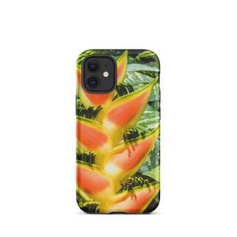 Showstopper - Heliconia Lobster Claw Iphone Case 12 Mini / Matte Floral-patterned Phone Case Heliconia Lobster Claw, Claw Flower, Flower
