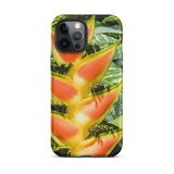 Showstopper - Heliconia Lobster Claw Iphone Case, 12 Pro Max / Matte, Floral-patterned Phone Case