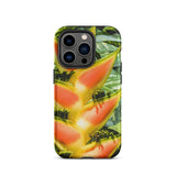 Showstopper - Heliconia Lobster Claw Iphone Case 14 Pro / Matte Tropical Flower Phone Case Heliconia Lobster Claw, Claw Flower, Iphone