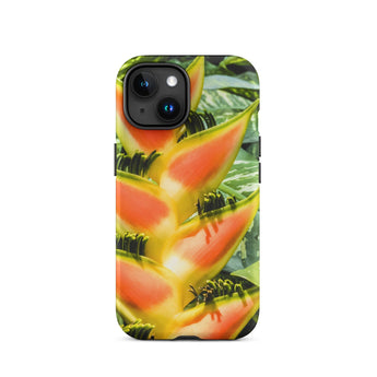 Showstopper - Heliconia Lobster Claw Iphone Case, 15 / Matte, Heliconia-patterned Phone Case
