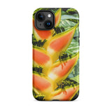 Showstopper - Heliconia Lobster Claw Iphone Case, 15 Plus / Matte, Floral-patterned Phone Case