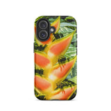 Showstopper - Heliconia Lobster Claw Iphone Case 16 / Matte Floral-patterned Phone Case Heliconia Lobster Claw, Claw Flower, Flower Iphone