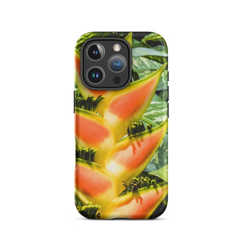 Showstopper - Heliconia Lobster Claw Iphone Case 16 Pro / Matte Floral Patterned Phone Case Heliconia Lobster Claw, Claw Flower, Flower