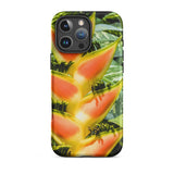 Showstopper - Heliconia Lobster Claw Iphone Case, 16 Pro Max / Matte, Floral-patterned Phone Case