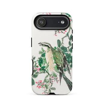 Shrike and Clover - Numata Kashu Meiji Phone Case Iphone 17 Air / Matte White Phone Case Bird Design Floral Pattern Made Numata Kashu,