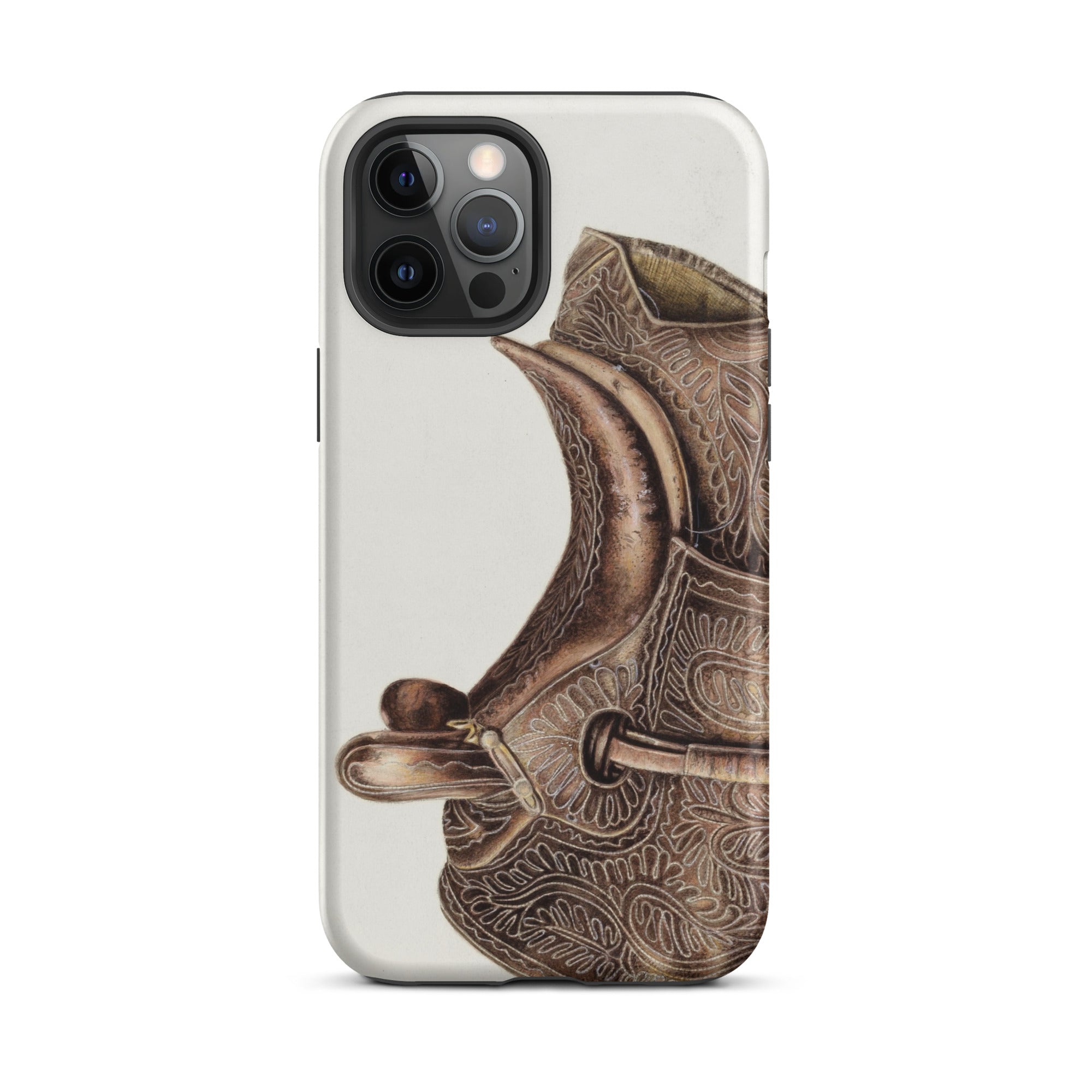 Side Saddle Bertha Semple Horse Tack Art Iphone Case, 12 Pro Max / Matte, Ornate Phone Case