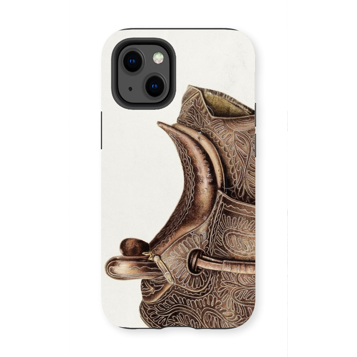 Side Saddle - Bertha Semple Horse Tack Art Iphone Case - 13 Mini / Matte