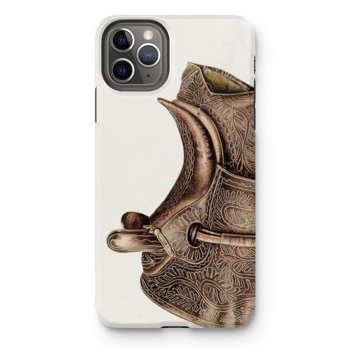 Side Saddle - Bertha Semple Horse Tack Art Iphone Case - 11 Pro Max / Matte