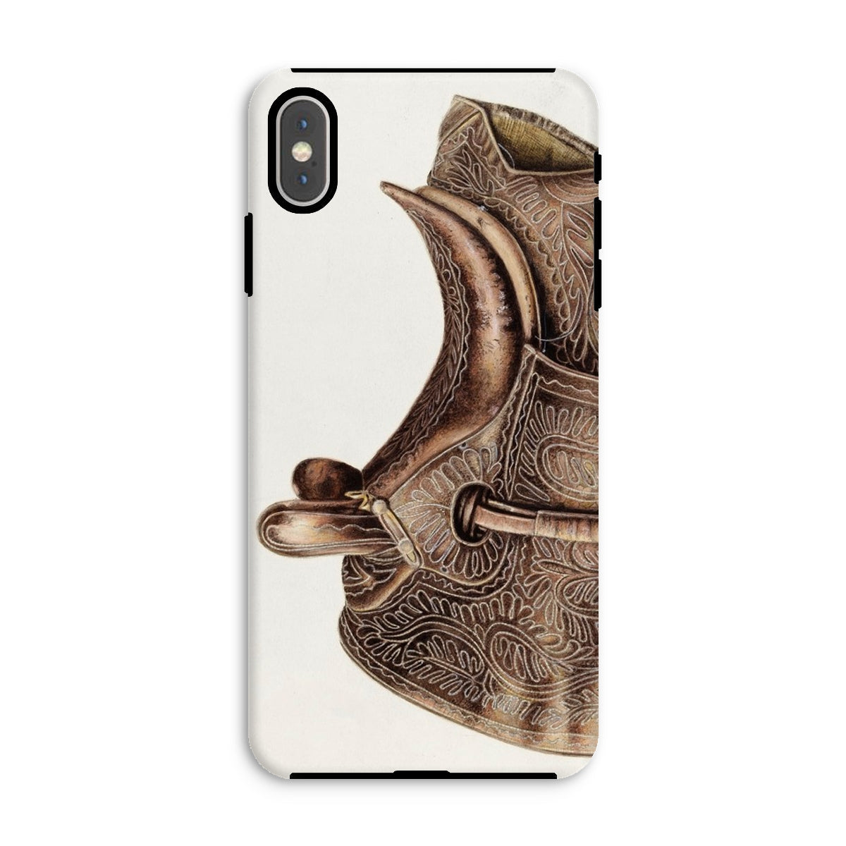 Side Saddle Bertha Semple Horse Tack Art Iphone Case, Xs Max / Matte, Ornate Phone Case Saddle Design