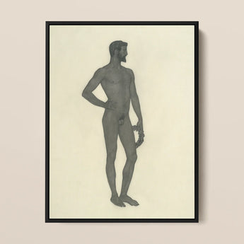 Sieger - stampa fine art di Sascha Schneider / tela, 12x16’’ / 31x41cm / cornice nera, poster, stampe e arte visiva, Toby Leon