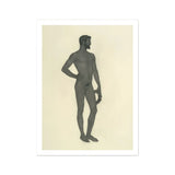Sieger - Sascha Schneider Fine Art Print, Nude Male Figure Wreath