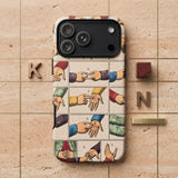 Sign Language Alphabet - Educational Poster Phone Case, Mobile Cases