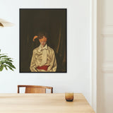 Silk - Neo-baroque Gay Mens Wear Framed Canvas, Framed Portrait Blindfolded Person