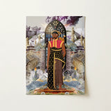Silk Rodeo - Cultural Fusion Collage Art Print, Silk Rodeo Art, Cultural Fusion Collage, Phantasmagorical Journey