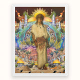 Silk Rodeo Romeo - Surreal Orientalist Collage Art Print, Silk Rodeo Romeo, Masculinity’s Hidden Corridors, Surreal Orientalist Collage