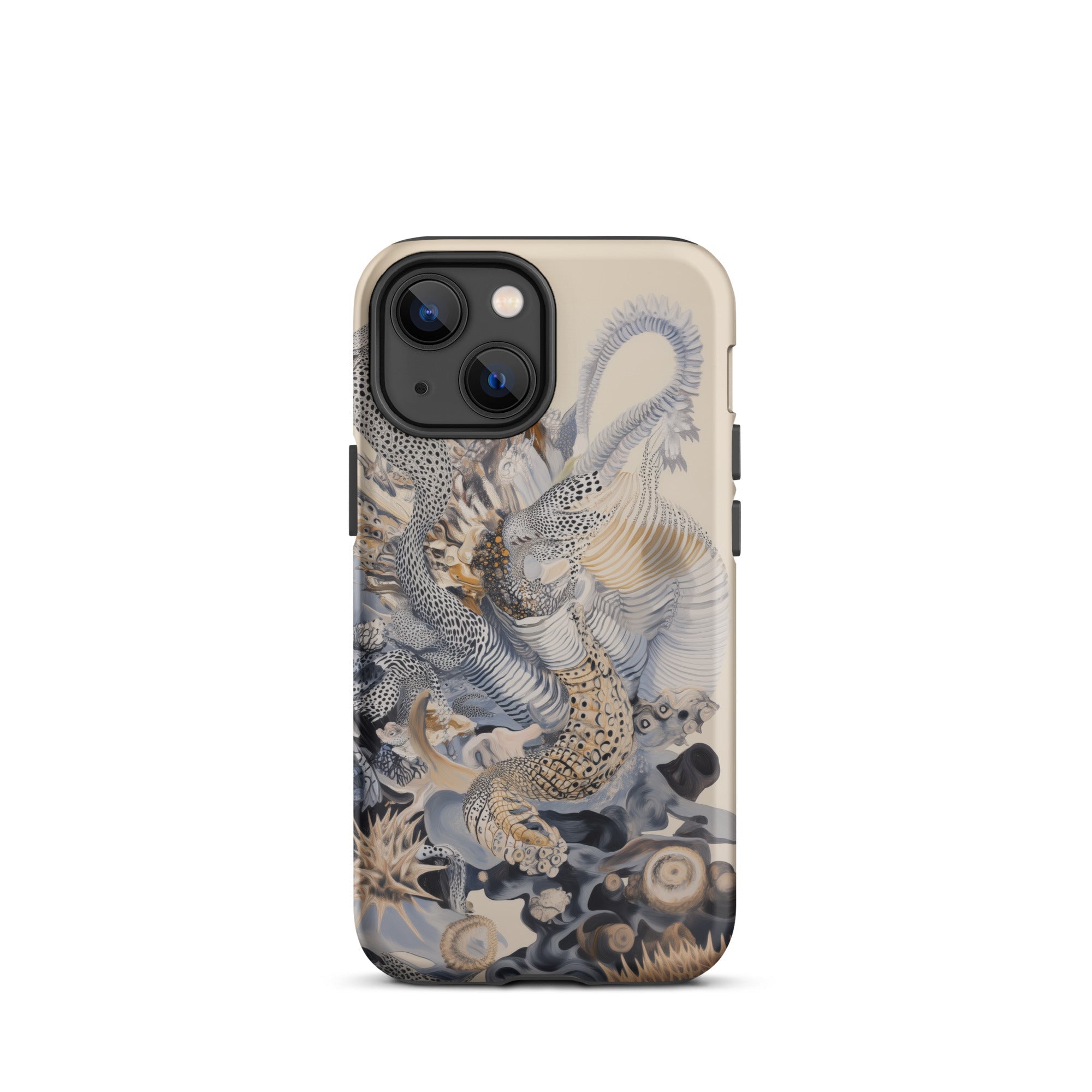 Sinuous Surreal Alien Sea Life Iphone Case, 13 Mini / Matte, Artistic Iphone Case