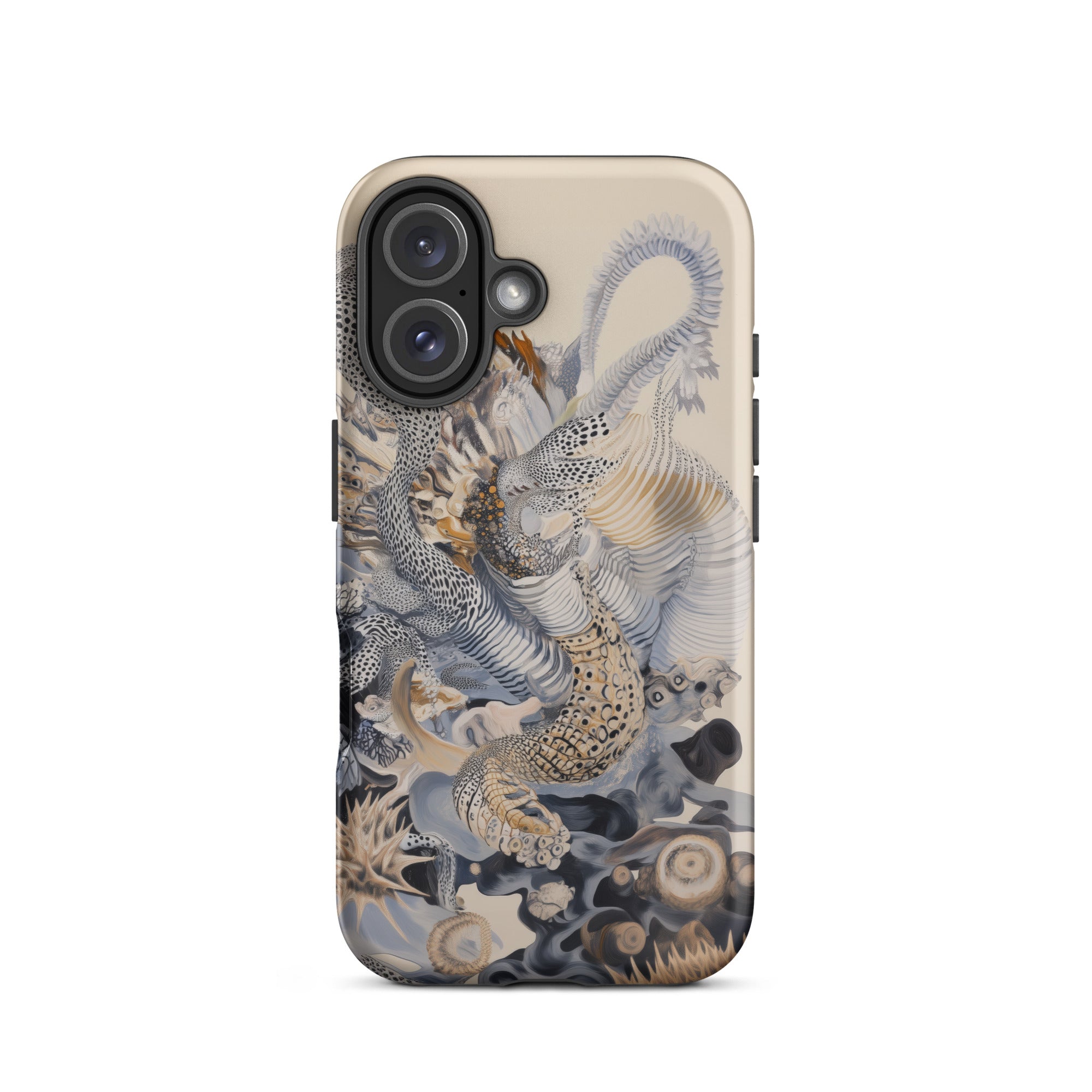 Sinuous Surreal Alien Sea Life Iphone Case, 16 / Matte, Artistic Phone Case