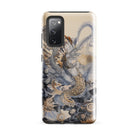 Sinuous Surreal Alien Sea Life Samsung Case, Galaxy S20 Fe / Gloss, Beige Smartphone Detailed Fantastical Creature Design