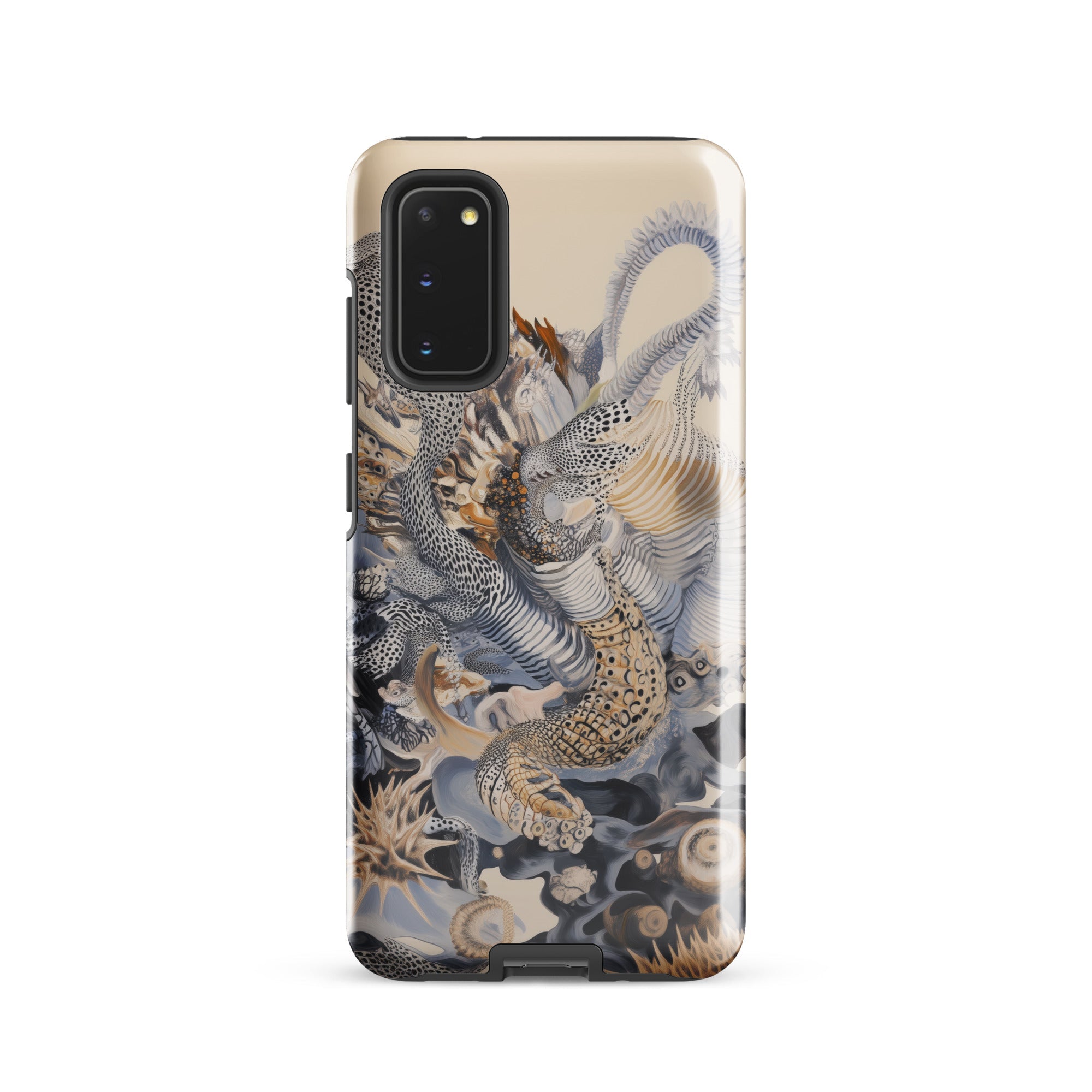 Sinuous Surreal Alien Sea Life Samsung Case, Galaxy S20 / Gloss, Smartphone Intricately Patterned Protective Case