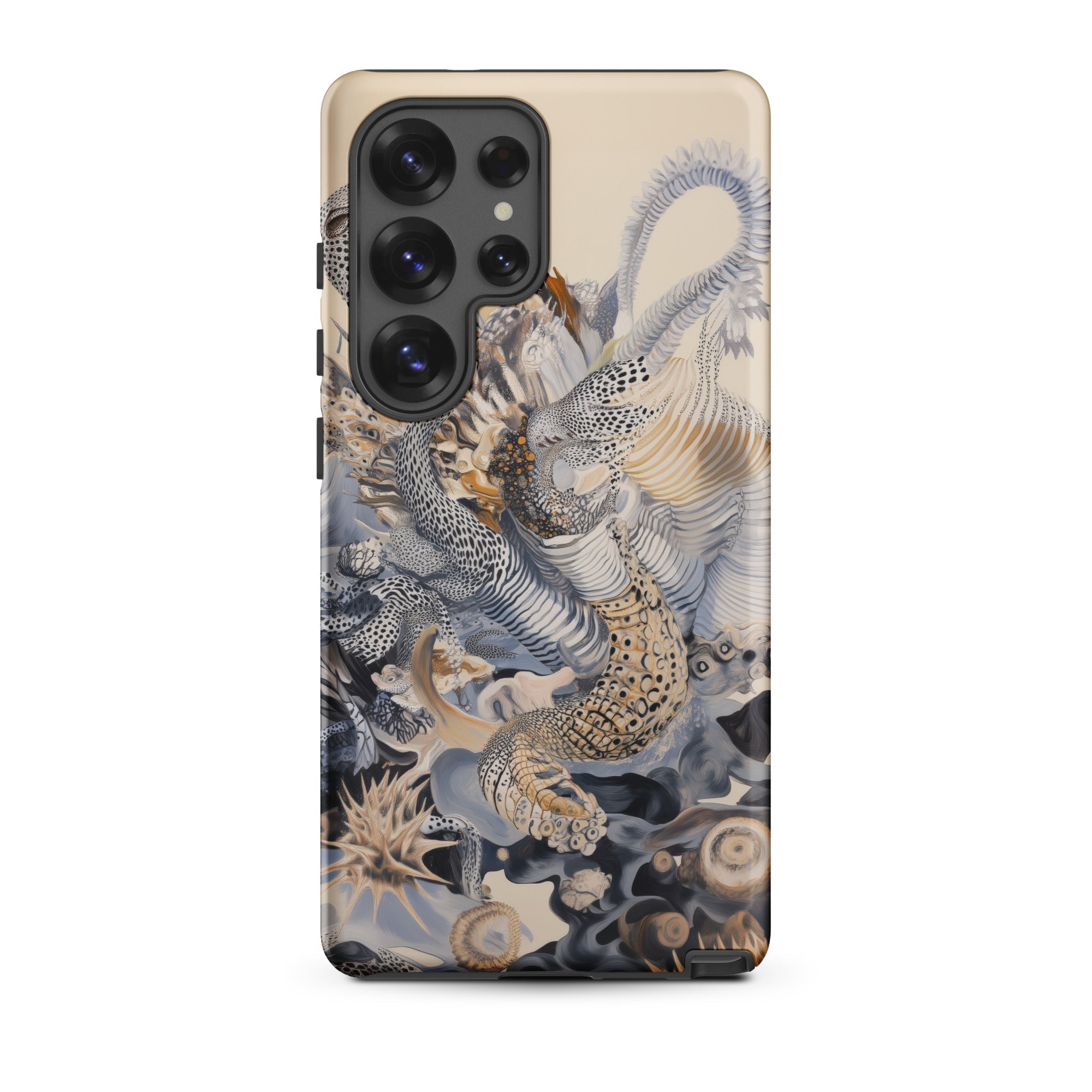 Sinuous Surreal Alien Sea Life Samsung Case, Galaxy S25 Ultra / Matte, Smartphone Surreal Intricate Patterned Case