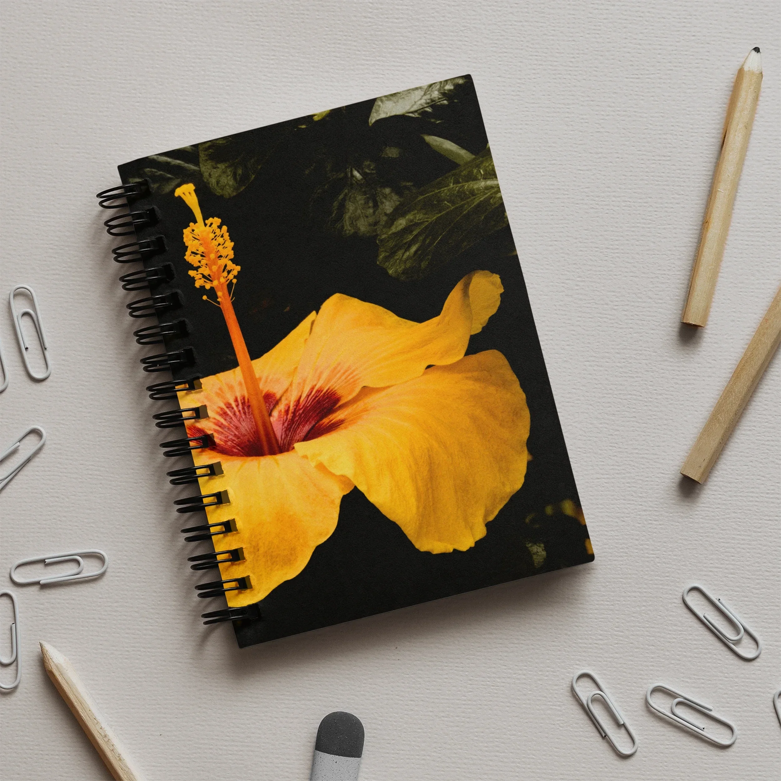 For Sita - Yellow Hibiscus Hoi an Notebook Notebooks & Notepads