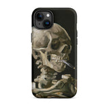 Skeleton with a Cigarette - Vincent Van Gogh Iphone Case, 15 Plus / Matte, Phone Case Skeleton Art