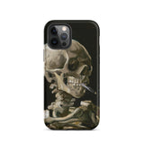 Skeleton with a Cigarette - Vincent Van Gogh Phone Case Iphone 12 Pro / Matte Phone Case Skeleton Gogh’s Skeleton, Smirking Eulogy,