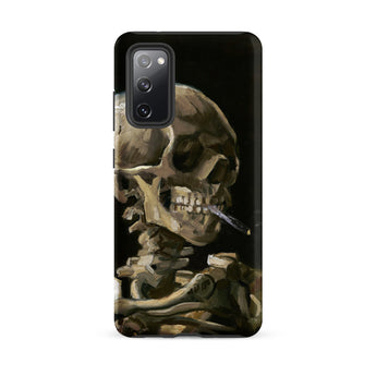 Skeleton with a Cigarette - Vincent Van Gogh Samsung Case, Galaxy S20 Fe / Matte, Black Phone Case Painted Skeleton Cigarette
