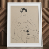 Sketchbook 40 Sheets - Cyprian Majerník Art Print / Canvas, 24x32’’ / 61x81cm / White Frame / Matboard, Posters Prints & Visual Artwork,