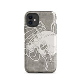 Skull and a Rib Cage - Katsushika Hokusai Iphone Case, 11 / Matte, Skull Ribcage Phone Case
