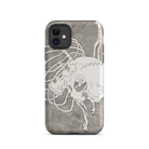 Skull and a Rib Cage - Katsushika Hokusai Iphone Case, 11 / Matte, Skull Ribcage Phone Case