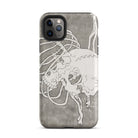 Skull and a Rib Cage Katsushika Hokusai Iphone Case, 11 Pro Max / Matte, Skull Themed Phone Case