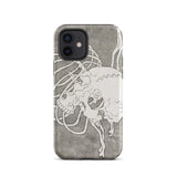 Skull and a Rib Cage - Katsushika Hokusai Iphone Case, 12 / Matte, Skull-themed Phone Case