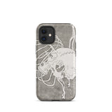 Skull and a Rib Cage - Katsushika Hokusai Iphone Case, 12 Mini / Matte, Skull-themed Phone Case